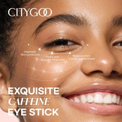 CITYGOO Caffeine Eye Cream Stick glides on smoothly for mess-free application