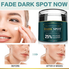 CITYGOO Dark Spot Remover cream on skin demonstrates quick absorption for a smoother look.