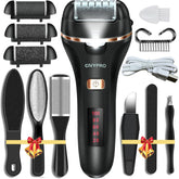 CivyPro electric foot callus remover front view showing cordless pedicure device