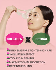 CKD Pore Elasticity Mask sheet closeup highlights the hydrogel texture for hydration.