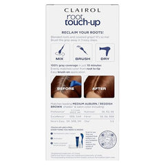 Clairol Root Touch-Up 5R brush and bowl enabling salon-like application at home