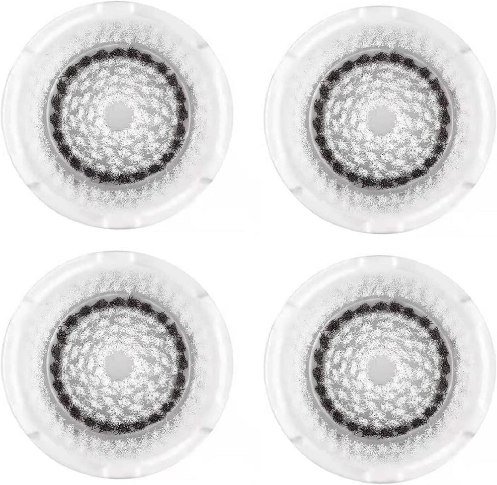 Clarisonic Sensitive brush head closeup for Mia 1 shows gentle cleansing for sensitive skin.
