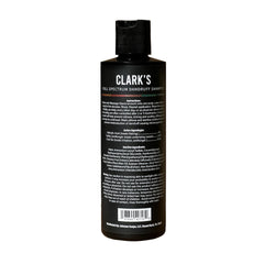 Clark's Full Spectrum Dandruff Shampoo label shows active ingredients for informed use