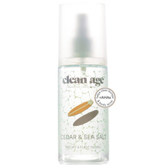 Clean Age Cedar deodorant bottle close-up highlighting aluminum-free formula for teen skin.