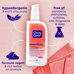 Clean & Clear Essentials 3-pack box emphasizing value-based acne care routine