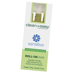 Clean + Easy sensitive roll-on wax refill trio pack shows convenient, mess-free hair removal options