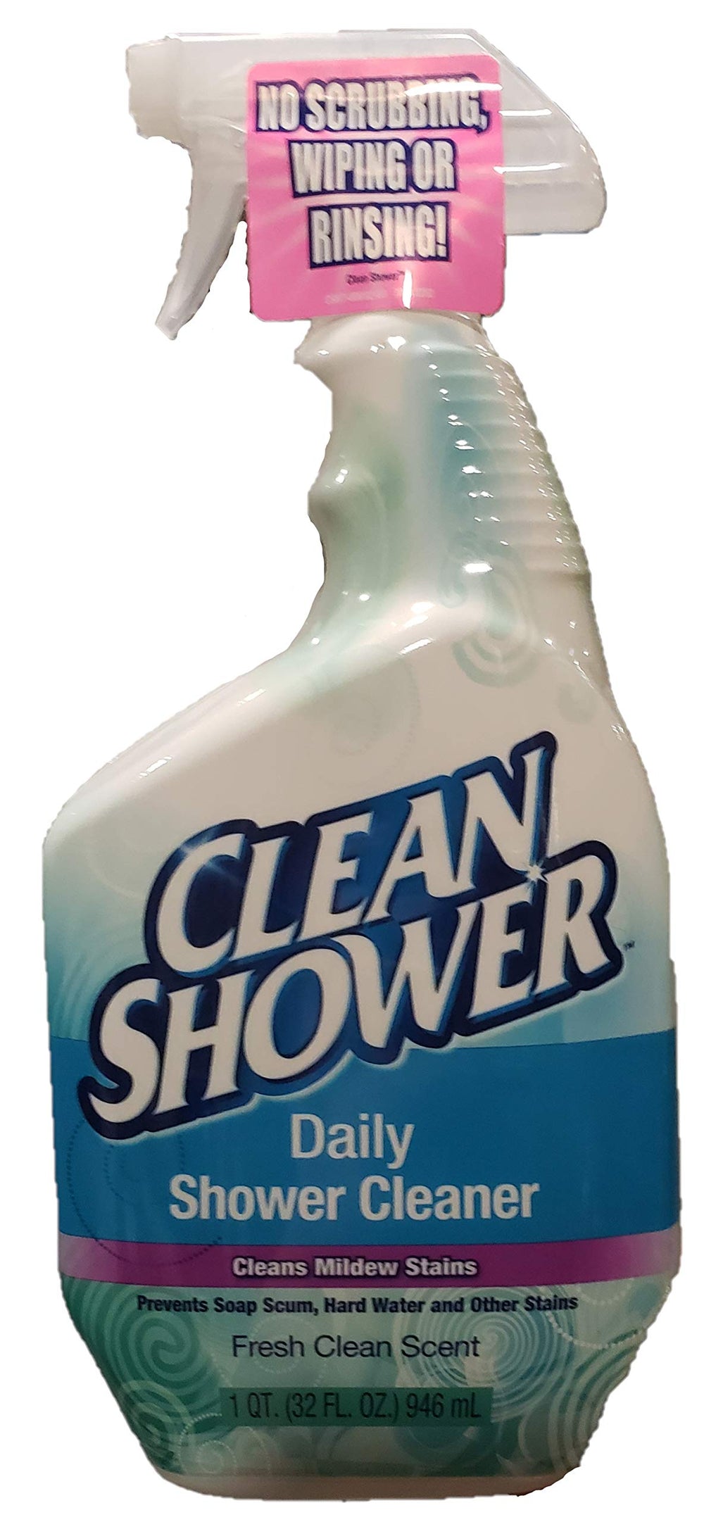 Clean Shower Scrub Free daily cleaner 3-pack bottles promote easy bathroom upkeep and streak-free shine.