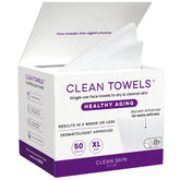 Clean Skin Club Healthy Aging Clean Towels XL pack for daily use and convenience