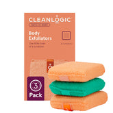 Cleanlogic bath exfoliating scrubber front view for daily cleansing.
