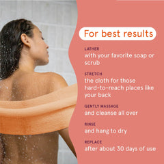 Cleanlogic cloth suitable for all skin types during regular exfoliation.