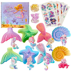Clear and Fresh mermaid bath bombs with surprises inside spark bath-time excitement