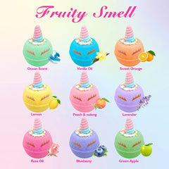 Clear and Fresh unicorn-bath-bombs-floating-bubble shows colorful fizz and water coloring for engaging bath play.