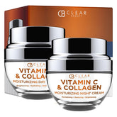 Clear Beauty Vitamin C & Collagen Moisturizer tube closeup highlighting hydration