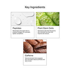 CLEARSTEM BRIGHTEYES jar closeup shows peptide rich formula for delicate skin.
