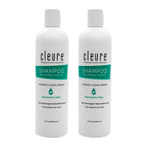 Cleure fragrance-free hypoallergenic shampoo bottle for gentle cleansing on sensitive skin