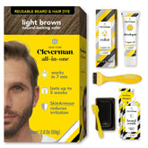 Cleverman hair dye kit packaging for at-home natural gray coverage.