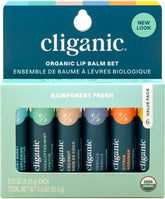 Cliganic lip balm Mint Burst close-up highlighting lasting hydration for dry lips.