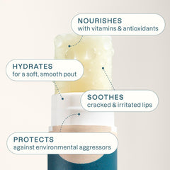 Cliganic lip balm eucalyptus mint tube for refreshing lips
