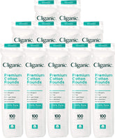 Cliganic Premium Cotton Rounds packaging highlights bulk value for daily makeup removal.