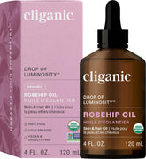 Cliganic Rosehip Oil bottle for daily facial hydration and glow.