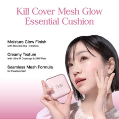 CLIO Kill Cover Mesh Glow cushion mesh-filter provides precise, buildable coverage with a light feel.