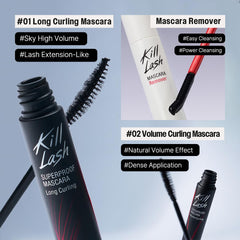 CLIO Kill Lash Superproof Remover mini-packaging closeup for easy removal