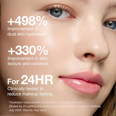 CLIO Professional Glazing Milky Essence pump dispense shot emphasizes easy application and even coverage.