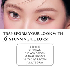 CLIO Professional Sharp So Simple waterproof liner skin swatch shows natural eye definition.