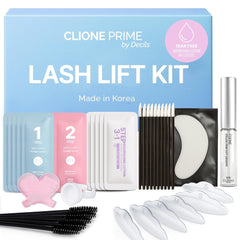 CLIONE PRIME lash lift kit packaging highlights at-home convenience and hygiene-focused design.