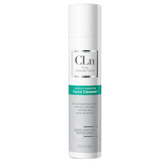CLn Facial Cleanser bottle front showing fragrance-free hydration for sensitive skin.