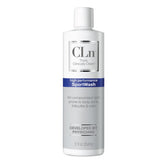 CLn SportWash bottle front showing fragrance free formula for sensitive skin and active lifestyles