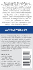 CLn SportWash foamy lather during application after training sessions