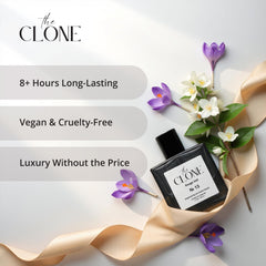 Clone Rouge Veil 13 mid-notes amberwood ambergris hedione for refined elegance.