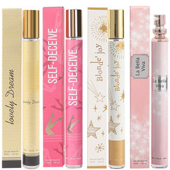 Clothes of Skin four-pack perfume bottles show elegant daily-wear design.