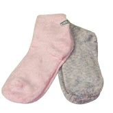Cloudz Dreamy Pink Spa Socks packshot shows plush comfort for travel and home.