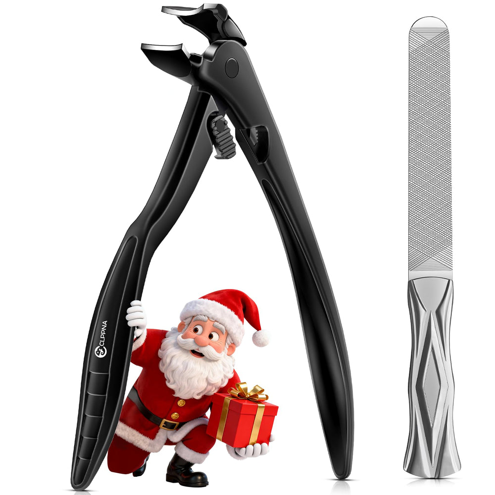 CLPPNA long-handled toenail clippers locked for safer, easier trimming.