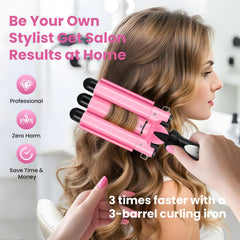 CLSYBelize ceramic-barrel close-up highlights even heat distribution and smooth glide.