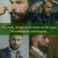 Clubman moustache wax hang pack black travel-size kit enables quick grooming