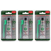 Clubman moustache wax hang pack neutral color display with three tubes and brush for easy styling