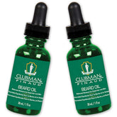 Clubman Pinaud Beard Oil bottle close-up for natural shine and hydration