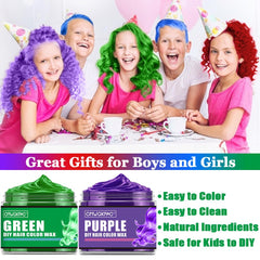 CMWGKBC four-colors hair color wax blue for bold, washable color