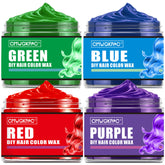 CMWGKBC four-colors hair color wax green ready for quick playful styling