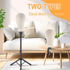 CMZLUMINEST wig head table clamp enables stable work on a tabletop.
