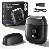 Cnunkn electric-foil-shaver-front-view enables on-the-go grooming