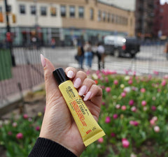 C.O. Bigelow Lemon Lip Cream texture close-up highlights buttery feel