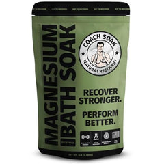 Coach Soak Recovery Bath bottle pour for easy, relaxing bath after workouts.