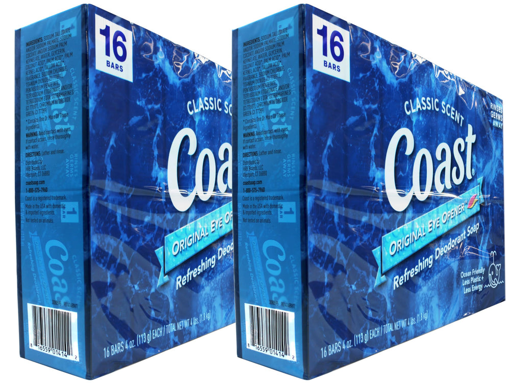 Coast deodorant soap bar Classic Pacific Force lather closeup—refreshing cleanse.