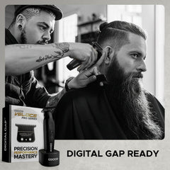 Cocco Veloce Pro Trimmer digital gap module closeup illustrating precise control and skin protection.