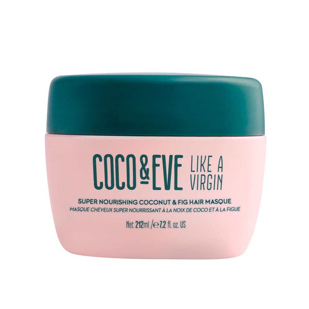 Coco & Eve Like a Virgin hair masque jar close-up for deep conditioning
