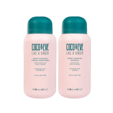 Coco & Eve Like a Virgin Shampoo bottle shows hydrating formula for dry hair.
